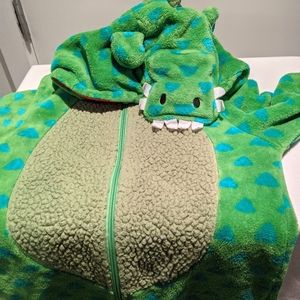 Set of two Onesie hooded fleece pyjamas